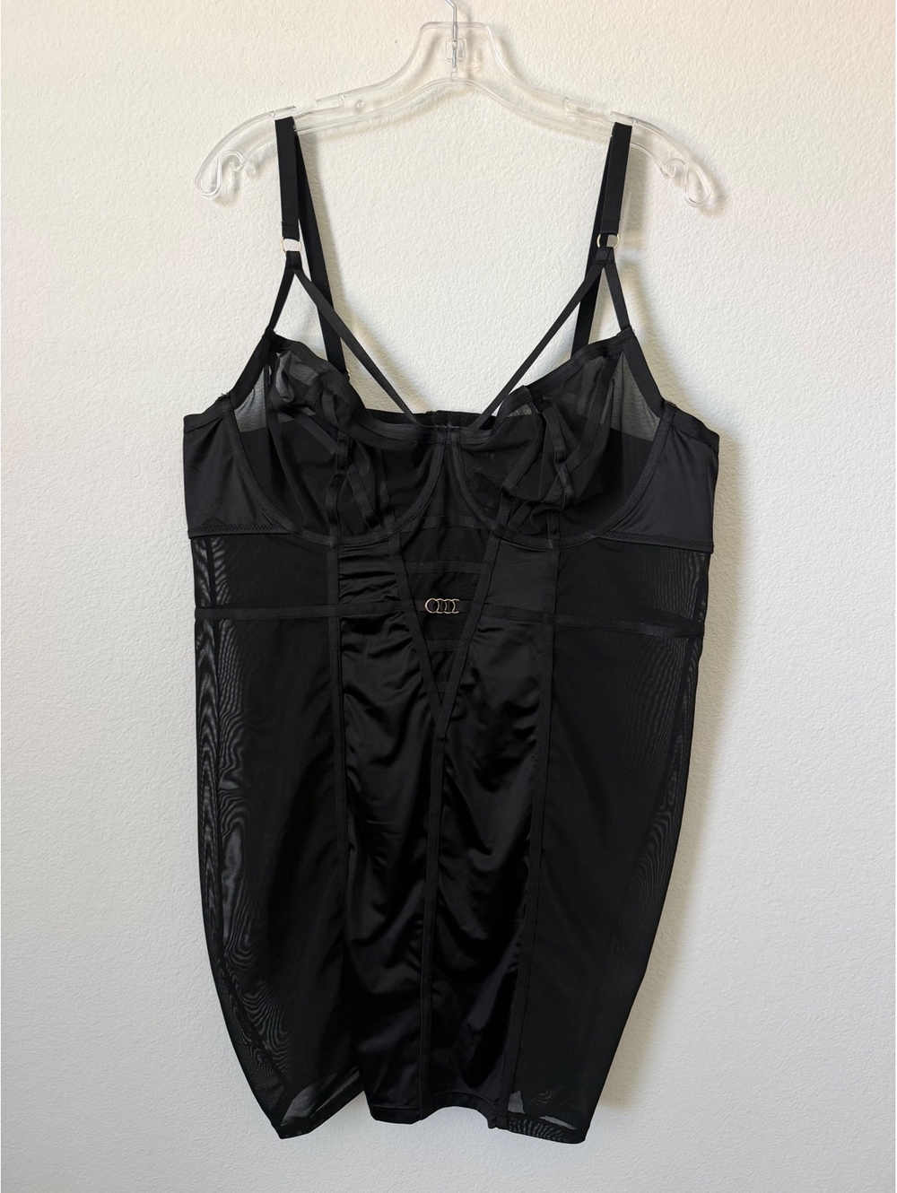 TORRID Curve Black Underwire Bustier Shapewear Cami Mini Sleep Dress Size 3 (3X)